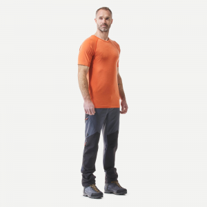 Forclaz Men's Mt900 Seamless Merino Wool T-Shirt in Orange, Size XL