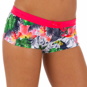 Olaian Women's Surfing Shorty Swimsuit Bottoms Vaiana in Fluoresent Peach, Size XL