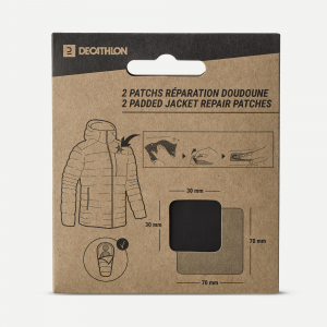 Forclaz Repair Patches For Down Jackets And Sleeping Bags in Black
