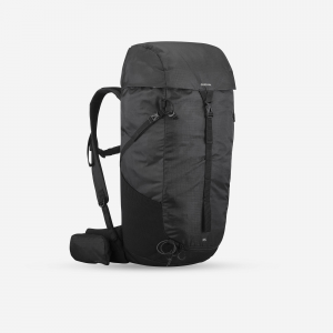 Quechua Mh100 35L Hiking Backpack in Black, Size 35 L