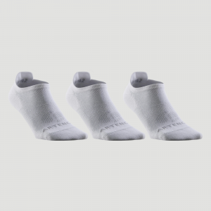 Artengo Women's Rs 160 Low Sports Socks Tri-Pack - White in Snow White, Size 13 - M15