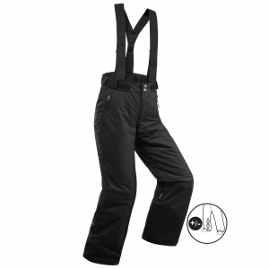 Wedze Children's Skiing Pants in Black, Size 8 - 10 Years