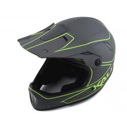 Kali Alpine Rage Full Face Helmet (Matte Grey/Fluorescent Yellow) (XS) - 210919124