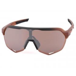 100% S2 Sunglasses (Matte Translucent Brown Fade) (HiPER Silver Mirror Lens) - 61003-404-01