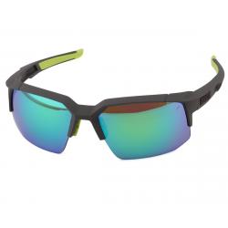 100% Speedcoupe Sunglasses (Soft Tact Cool Grey) (Green Multilayer Mirror Lens) - 61031-188-45