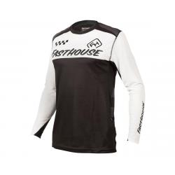 Fasthouse Inc. Alloy Block Long Sleeve Jersey (Black/White) (M) - 5823-1009