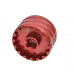 Wheels Manufacturing Bottom Bracket Socket Tool (Red) (48.5/44mm 16-Notch Cups) - BBTOOL-48-44