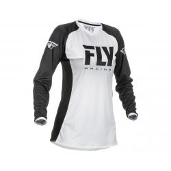 Fly Racing Girl's Youth Lite Jersey (White/Black) (Youth M) - 372-624YM
