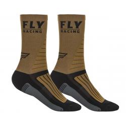 Fly Racing Factory Rider Socks (Khaki/Black/Grey) (L/XL) - 350-0527L