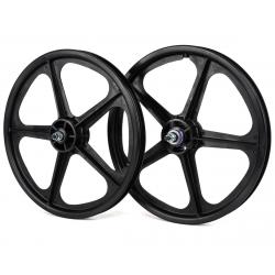 Skyway Tuff II Wheel Set (Black) (3/8" Axle) (16 x 1.75") - WHL-1800P