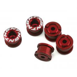 Tangent Alloy Chainring Bolts (4mm) (Red) - 13-4102
