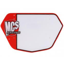 MCS BMX Number Plate (Red) (Mini) - 4710-010-RD