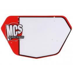 MCS BMX Number Plate (Red) (Pro) - 4710-020-RD