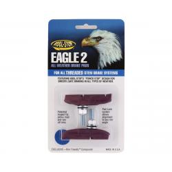 Kool Stop Eagle 2 Brake Pads (Purple) (1 Pair) (Threaded Post) - KS-E2TP