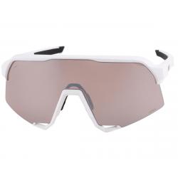 100% S3 Sunglasses (Matte White) (HiPER Silver Mirror Lens) - 61034-404-02