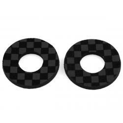 Flite BMX MX Grip Checker Donuts (Black/Black) (Pair) - FBX-GD-CC-BK-BK