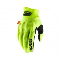 100% Cognito D30 Full Finger Gloves (Fluo Yellow/Black) (L) - 10013-014-12