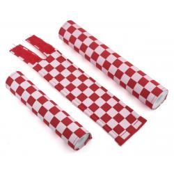 Flite Checkerboard BMX Padset (Red/White) - 5074-030-RD/WH