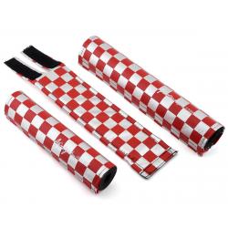 Flite Checkerboard Padset (Red/Chrome) - 5074-040-RD/CH