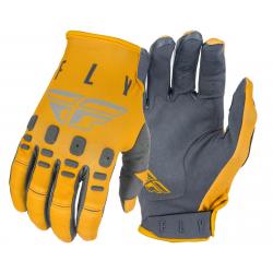 Fly Racing Kinetic K121 Gloves (Mustard/Stone/Grey) (M) - 374-41309
