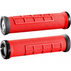 ODI Elite Flow Lock-On Grips (Burnt Red/Black) - D33EFBR-B