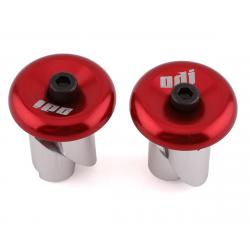 ODI Aluminum Handlebar Plugs Red - F71APR