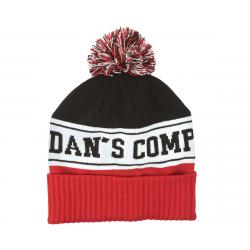 Dan's Comp Ra Ra Pom Beanie (Black/White/Red) (One Size Fits Most) - 735287A1A*1