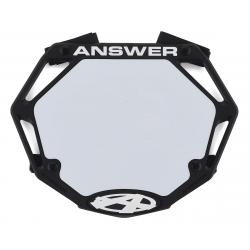 Answer 3D BMX Number Plate (Black) (Mini) - NP-ANP18MN3D-BK