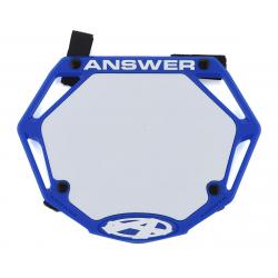 Answer 3D BMX Number Plate (Blue) (Mini) - NP-ANP18MN3D-BL