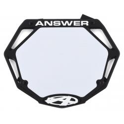 Answer 3D BMX Number Plate (Black) (Pro) - NP-ANP18PR3D-BK