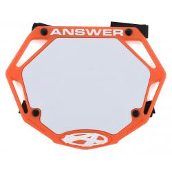 Answer 3D BMX Number Plate (Orange) (Mini) - NP-ANP18MN3D-OR