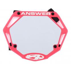 Answer 3D BMX Number Plate (Pink) (Mini) - NP-ANP18MN3D-PK