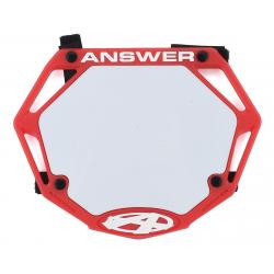 Answer 3D BMX Number Plate (Red) (Mini) - NP-ANP18MN3D-RD