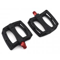 Colony Fantastic Plastic Pedals (Black/Red) (Pair) (9/16") - I19-910R