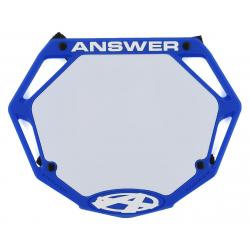 Answer 3D BMX Number Plate (Blue) (Pro) - NP-ANP18PR3D-BL