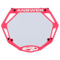 Answer 3D BMX Number Plate (Pink) (Pro) - NP-ANP18PR3D-PK