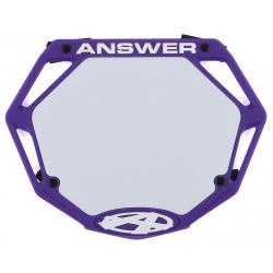 Answer 3D BMX Number Plate (Purple) (Pro) - NP-ANP18PR3D-PR