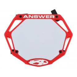 Answer 3D BMX Number Plate (Red) (Pro) - NP-ANP18PR3D-RD