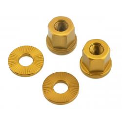 The Shadow Conspiracy Featherweight Alloy Axle Nuts (Gold) (3/8") - 108-06325_3/8