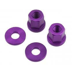 The Shadow Conspiracy Featherweight Alloy Axle Nuts (Purple) (3/8") - 126-06325_3/8