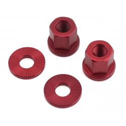 The Shadow Conspiracy Featherweight Alloy Axle Nuts (Red) (3/8") - 139-06325_3/8