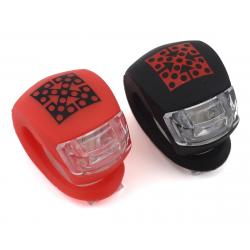 Fit Bike Co Bike Lights (Front and Rear) (Black/Red) - 28-FIT-LIGHTS