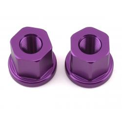 Mission Alloy  Axle Nuts (Purple) (3/8") - MN7405PUR