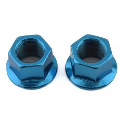 MCS Hub Axle Nuts (14mm) (ED Blue) (Pair) - 3010-015-BU