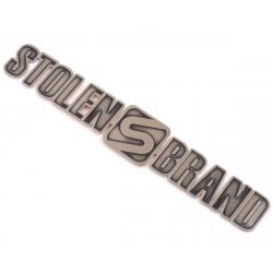 Stolen Brand Metal Badge (Flat) (Aged Silver) - S2979