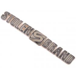 Stolen Brand Metal Badge (Arched) (Aged Silver) - S2983