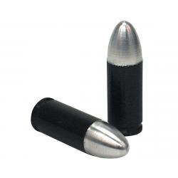 Trik Topz "Bullet Tip" Schrader Valve Stem Caps (Black) (2) - BTC-BK-2PK