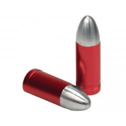 Trik Topz "Bullet Tip" Schrader Valve Stem Caps (Red) (2) - BTC-RD-2PK