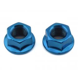 MCS Hub Axle Nuts (3/8") (10mm) (ED Blue) (Pair) - 3010-010-BU
