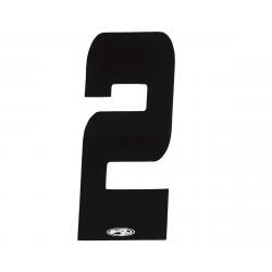 Answer 3" Number Plate Stickers (Black) (2) - NP-ANS18N23I-BK